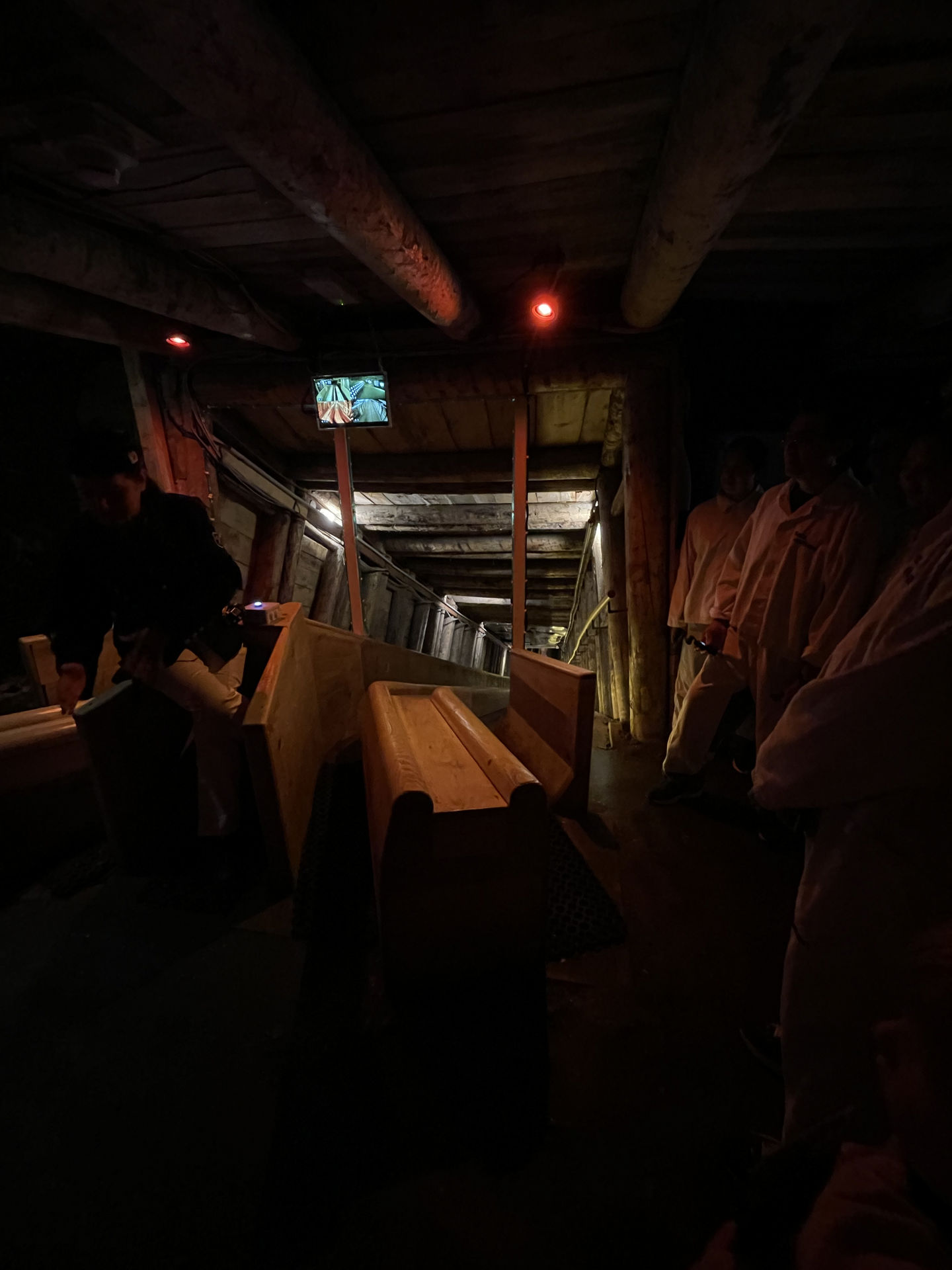 Mining slide in the Salzwelten Hallstatt salt mine tour