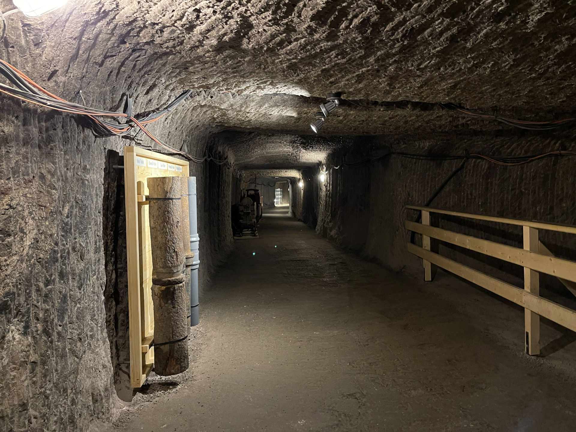 Inside Salzwelten Hallstatt salt mine tour