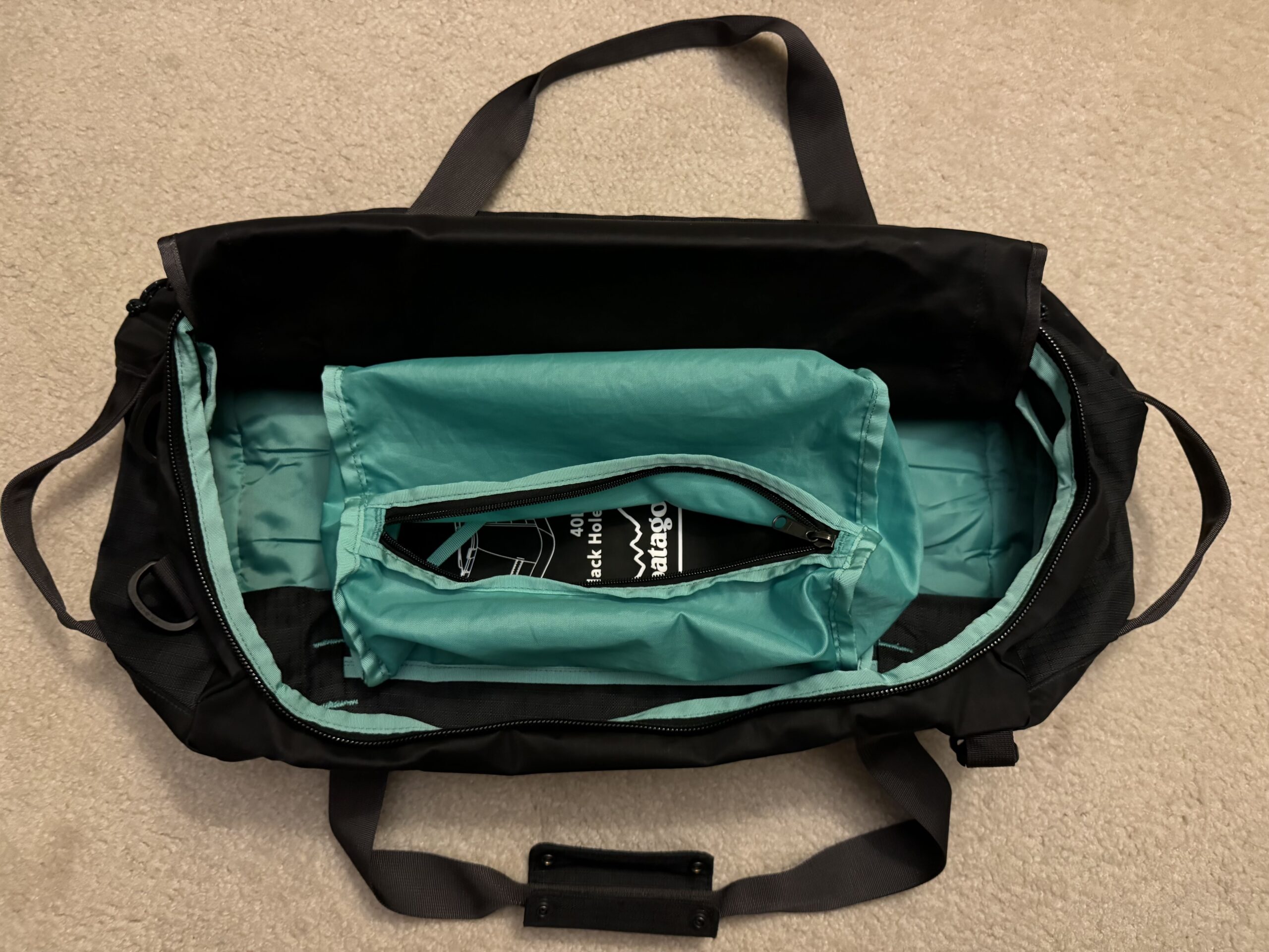 How to Compact the Patagonia Black Hole 40L Duffel Bag Step 3