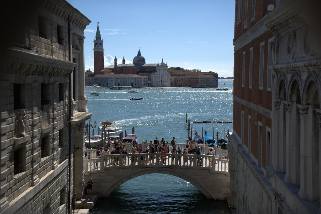 Venice Doge Palace Bridge of Sighs Top View