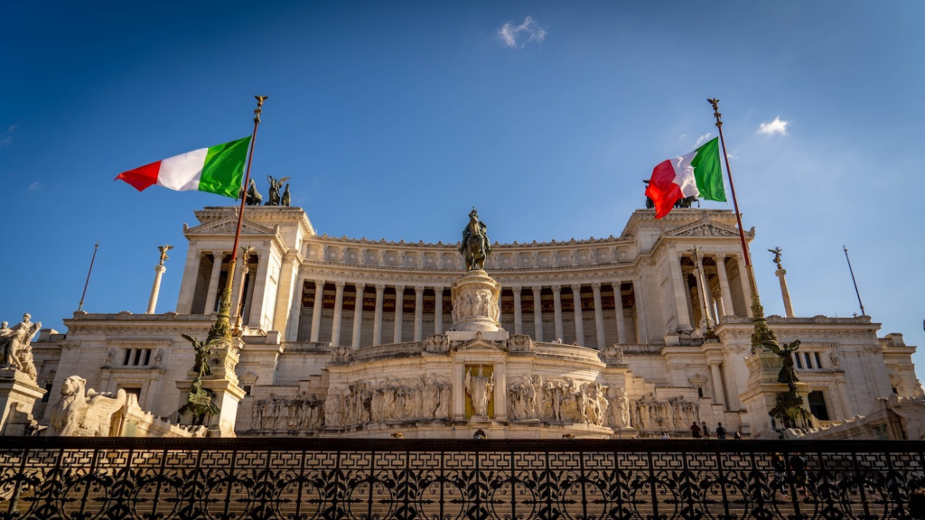 Monument Victor Emanuel II Rome Italy Background