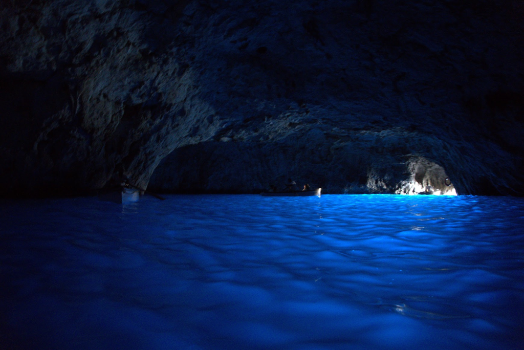 Inside Capri's Blue Grotto