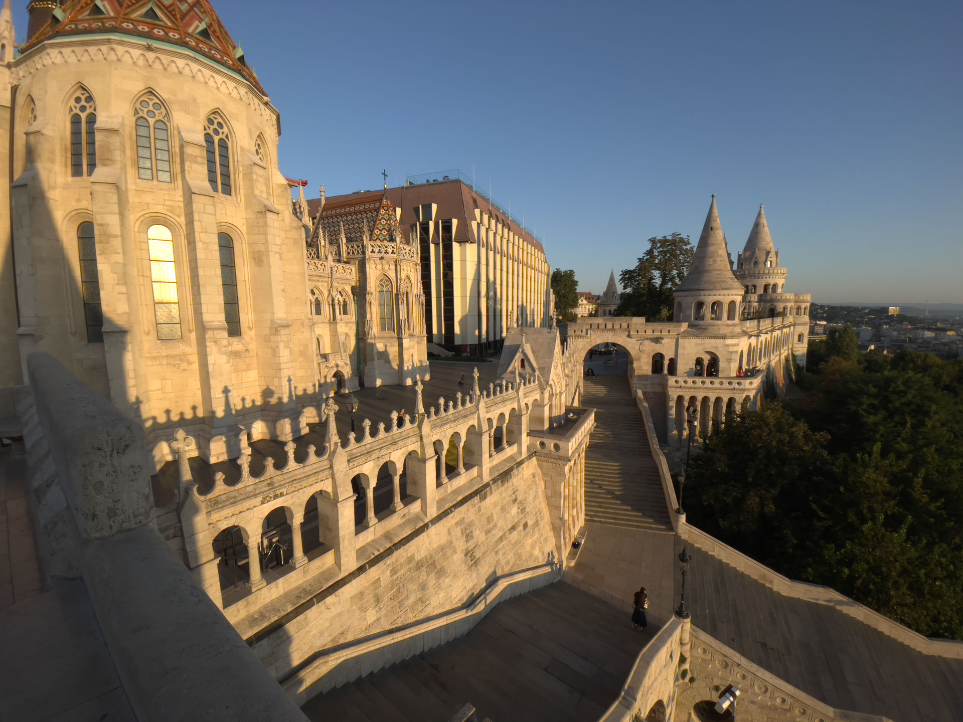 Fisherman's Bastion Sunrise in Budapest Hungary