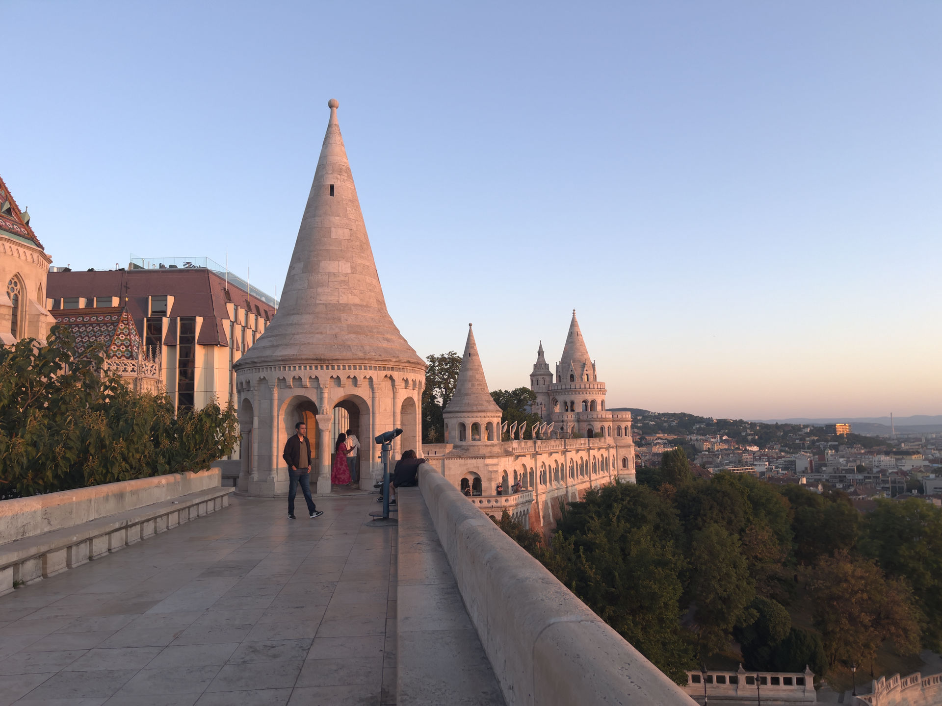 Fisherman's Bastion Sunrise in Budapest Hungary