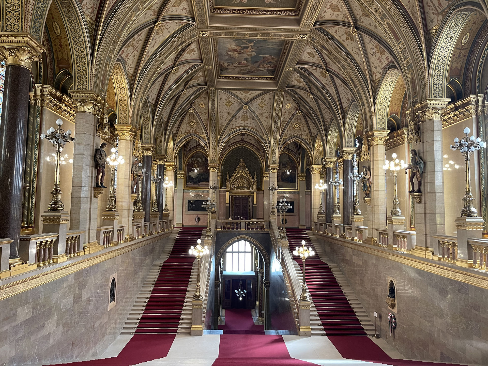 Inside Hungarian Parliament Building