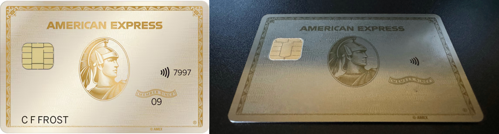 Amex White Gold Marketing vs Real Life Comparison Photo